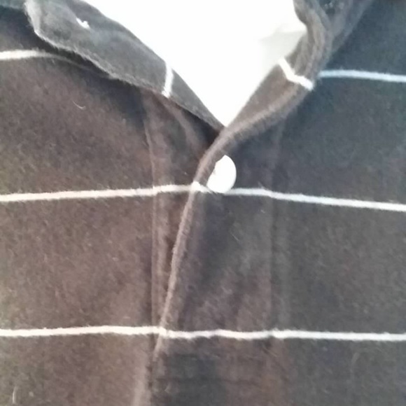 Mens Black Gray St. John's Bay Long Sleeve Polo Lg - Picture 3 of 6